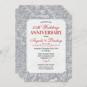 Wintereinladung zum Hochzeitstag Einladung