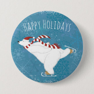 Wintereis-Skaten-Polar-Taste Button