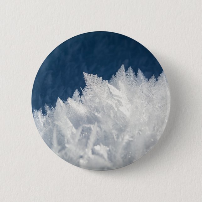 Wintereiskristalle Button (Vorderseite)