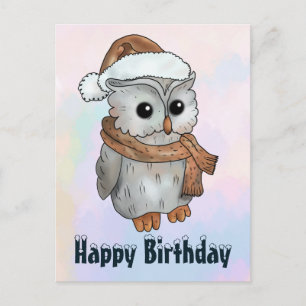 Wintereule Postkarte