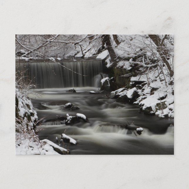 Winterfall-Postkarte Postkarte (Vorderseite)