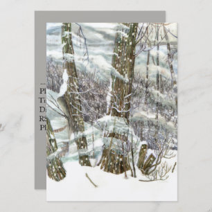 Winterfarbe Einladung