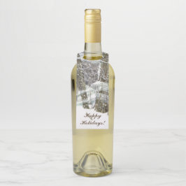 Winterfarbe Flaschenanhänger