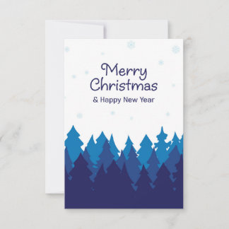 Winterfarben Weihnachtsgrüße Karte