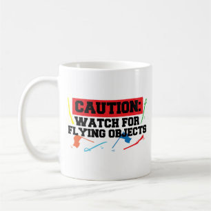 Winterfarbenwächter Vorsicht beim Fliegen Kaffeetasse