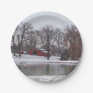 Winterfarm Pano Pappteller