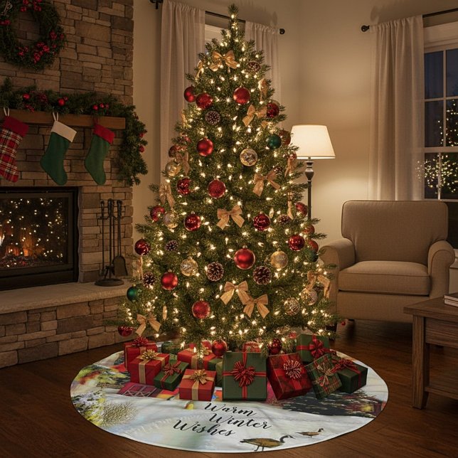 Winterfarm Polyester Weihnachtsbaumdecke (Von Creator hochgeladen)