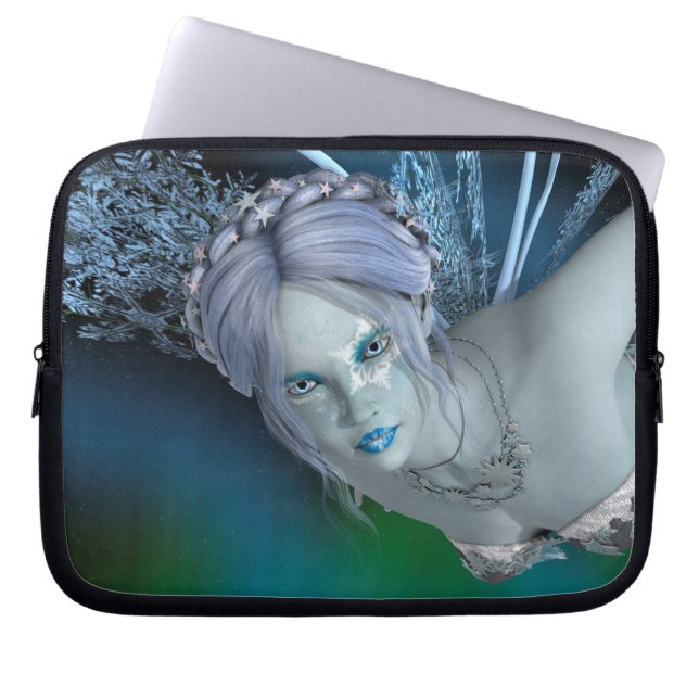 Winterfee Laptopschutzhülle (Vorderseite)