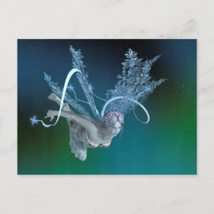 Winterfee Postkarte