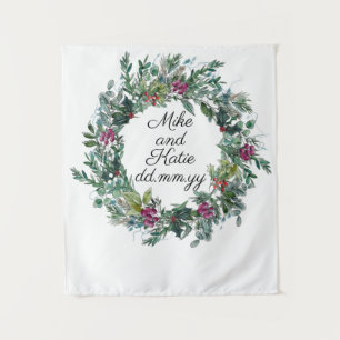 Winterfeier Hintergrund Foto Stand Prop Wandteppich