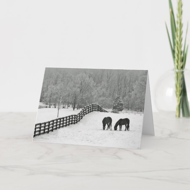 Winterfeld Feiertagskarte (Vorderseite)