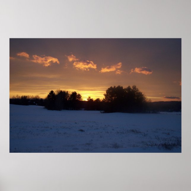 Winterfeld Sunset Poster (Vorne)