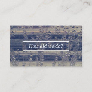 Winterfenster-Kommentarkarte Visitenkarte