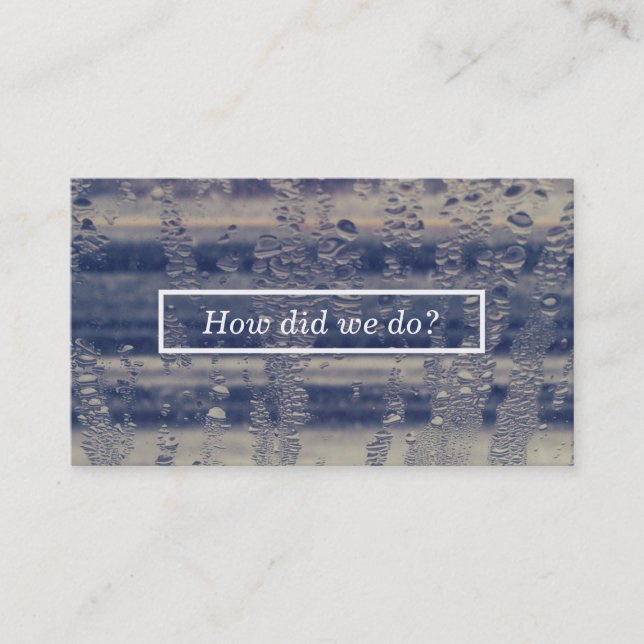 Winterfenster-Kommentarkarte Visitenkarte (Vorderseite)