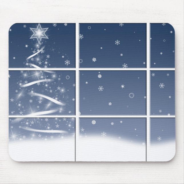Winterfenster Mousepad (Vorne)