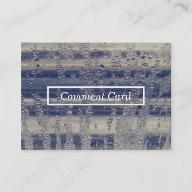 Winterfensterkommentar Visitenkarte (Vorderseite)