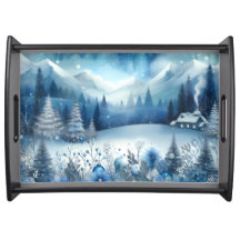 WINTERFERIEN BLAUE SCHNEE SZENE