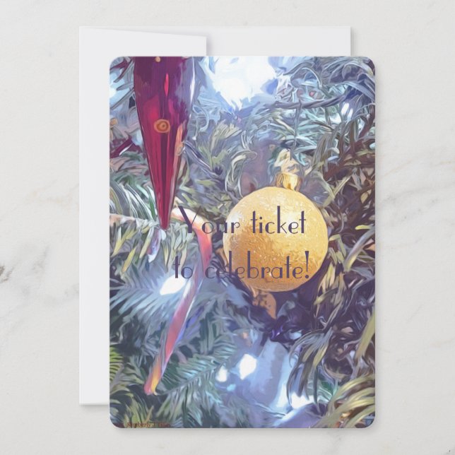 Winterferien Einladung (Vorderseite)