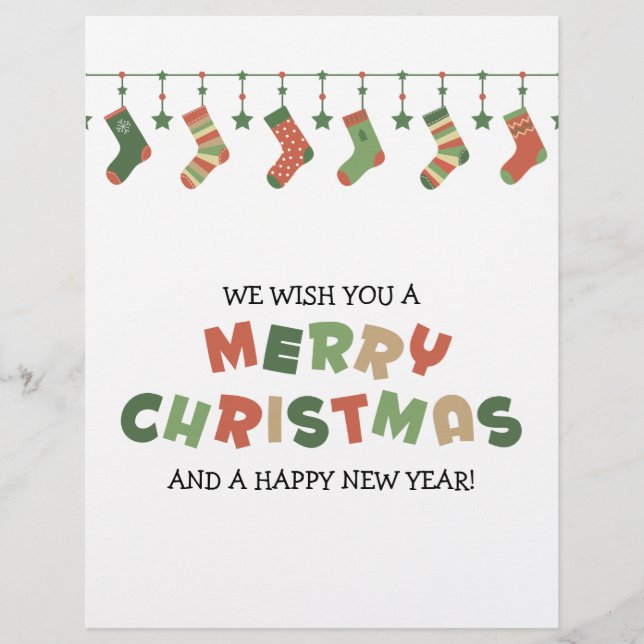 Winterferien Saisongarten farbenfroh Flyer (Vorne)