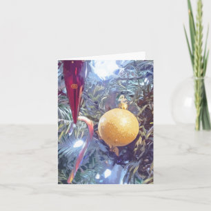 Winterfest-Ornamente Feiertagskarte