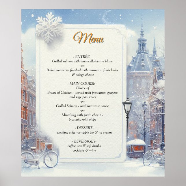 Winterfeste in Amsterdam Poster (Vorne)