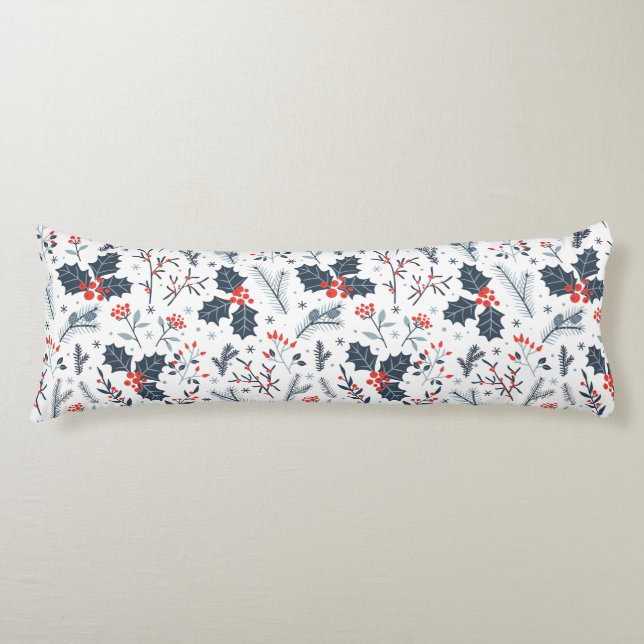 Winterflora Seitenschläferkissen (Vorderseite)
