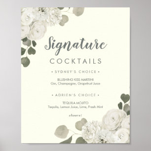 Winterflorales   Elfenbein Signature-Cocktails-Sch Poster