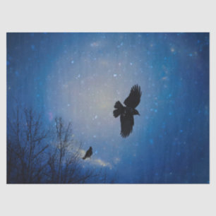 Winterflug von Raven Seidenpapier