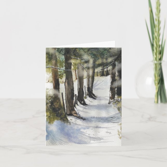 Winterflugstreifen Karte (Vorderseite)