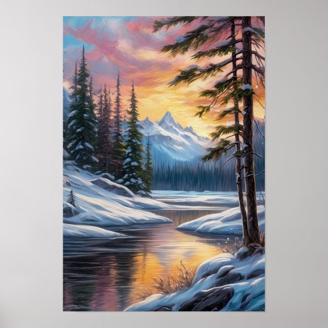 Winterflüster, eine Riverside Reverie Poster (Vorne)