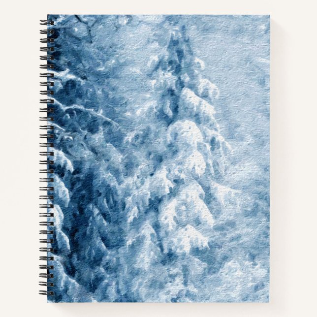 Winterflüster Notizbuch (Vorderseite)