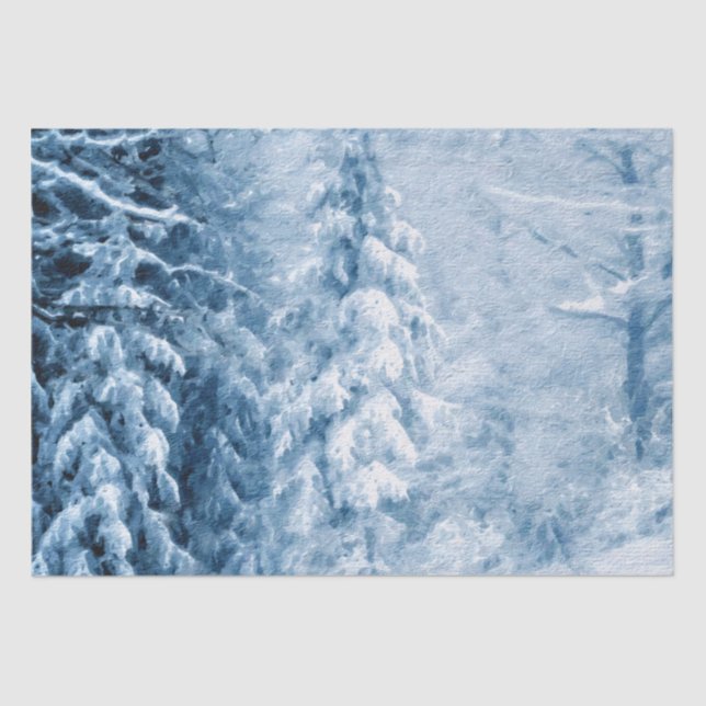 Winterflüster Seidenpapier (Vorderseite)