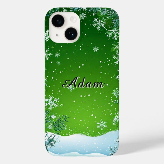 Winterfolien rund um die Szene Case-Mate iPhone Hülle (Rückseite)