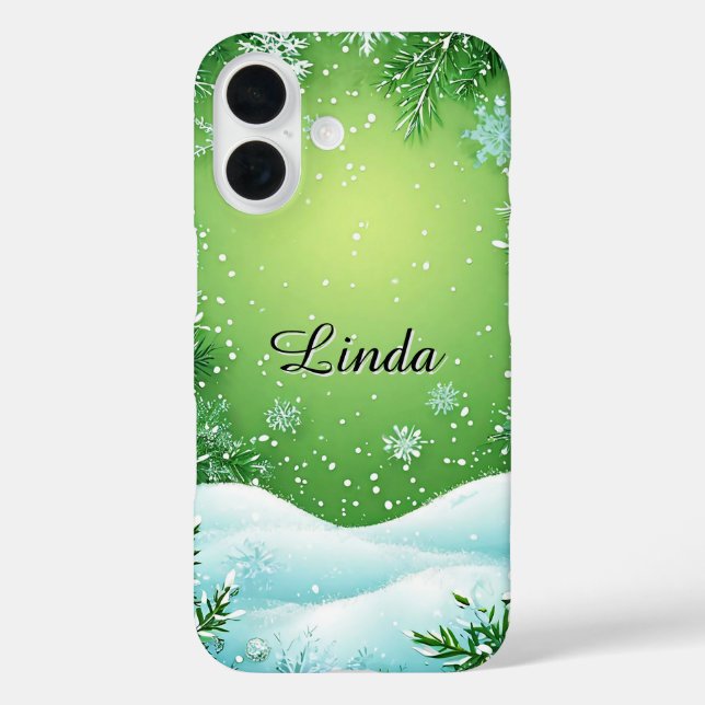 Winterfolien rund um die Szene Case-Mate iPhone Hülle (Rückseite)