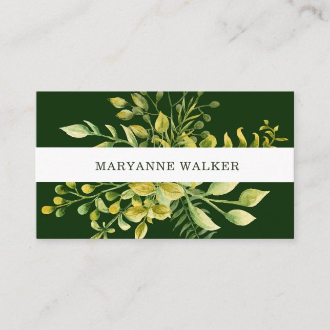 Winterfolienkarte Visitenkarte (Vorderseite)