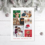 WinterfotoCollage Feiertagskarte<br><div class="desc">Anpassen für fast jeden Anlass mit 6 Foto Layout und bearbeitbarem Text.</div>