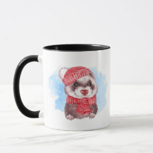 Winterfrettchen Tasse