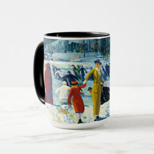 Winterfreude – Bellows Eislauf-Tasse Tasse