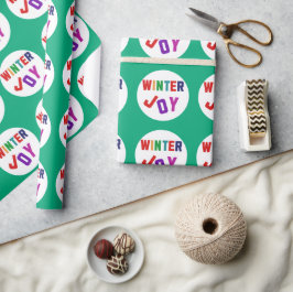 Winterfreude - Gemütliche, bunte Briefe Geschenkpapier