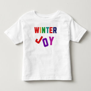 Winterfreude - Gemütliche, bunte Briefe Kleinkind T-shirt