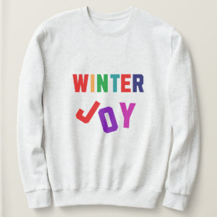 Winterfreude - Gemütliche, bunte Briefe Sweatshirt