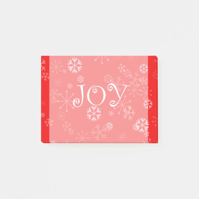 Winterfreude Post-it Klebezettel (Vorderseite)