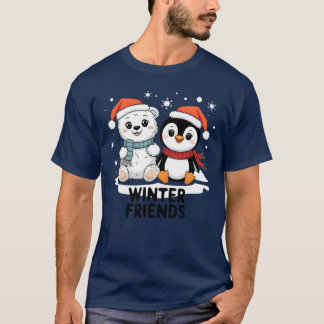 Winterfreunde Gemütliche Weihnachten mit Bears Pin T-Shirt