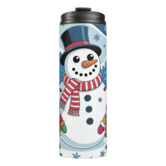 Winterfreunde im Wunderland Thermosbecher