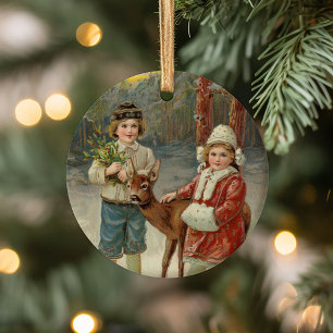 Winterfreunde Weihnachten Keramik Ornament