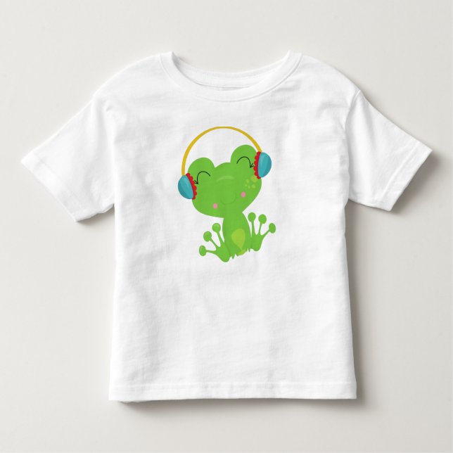 Winterfrosch, Niedlicher Frosch, Grüner Frosch, Oh Kleinkind T-shirt (Vorderseite)