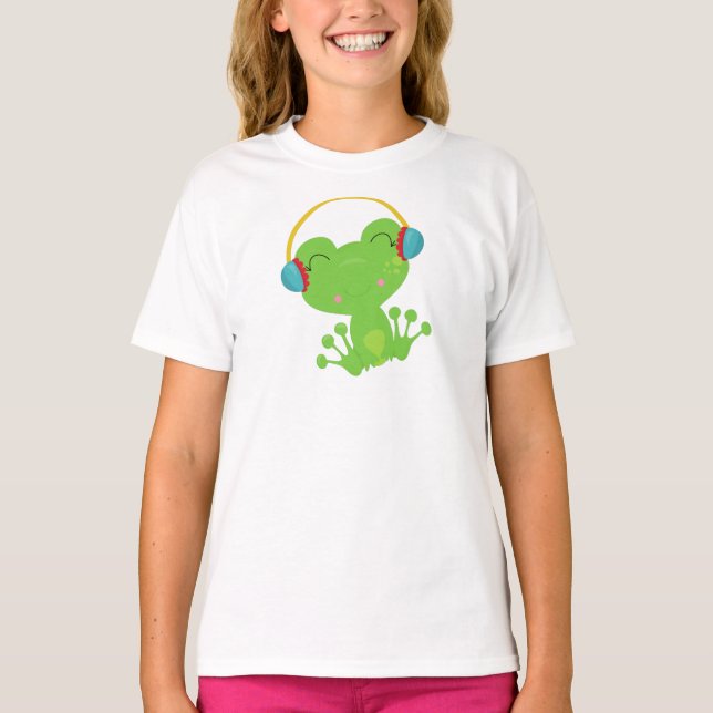 Winterfrosch, Niedlicher Frosch, Grüner Frosch, Oh T-Shirt (Vorderseite)