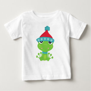 Winterfrosch, Niedlicher Frosch, Grüner Frosch, Sc Baby T-shirt