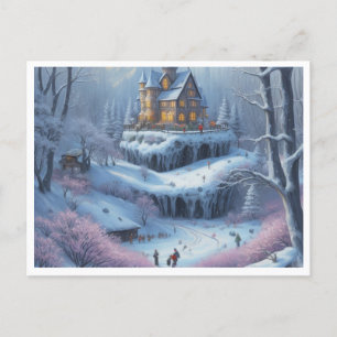 Winterfrost Feiertagspostkarte