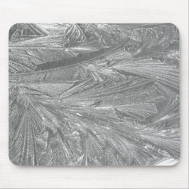 Winterfrost in Schwarz und Weiß Mousepad